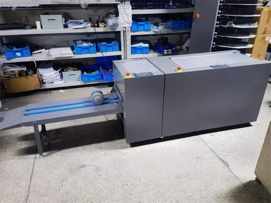 Automatic Wire Saddle Side Stitching Binding Folding Machine With Front Edge Cutting Machine Equipment