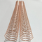 Rose Gold Metal Coil Binding Spiral 7/8'' Single Loop For Books NanBo