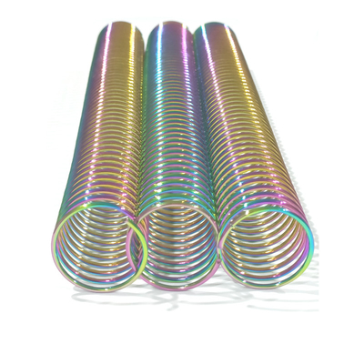 Galvanisierungsregenbogen-Farbmetallspiralen-Spulen-Schwergängigkeit einzeln für Bücher